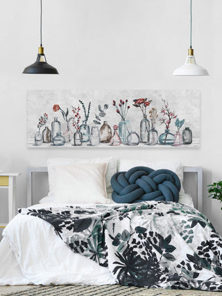 "Assorted Flowers, Glass" Painting Print on Wrapped Canvas