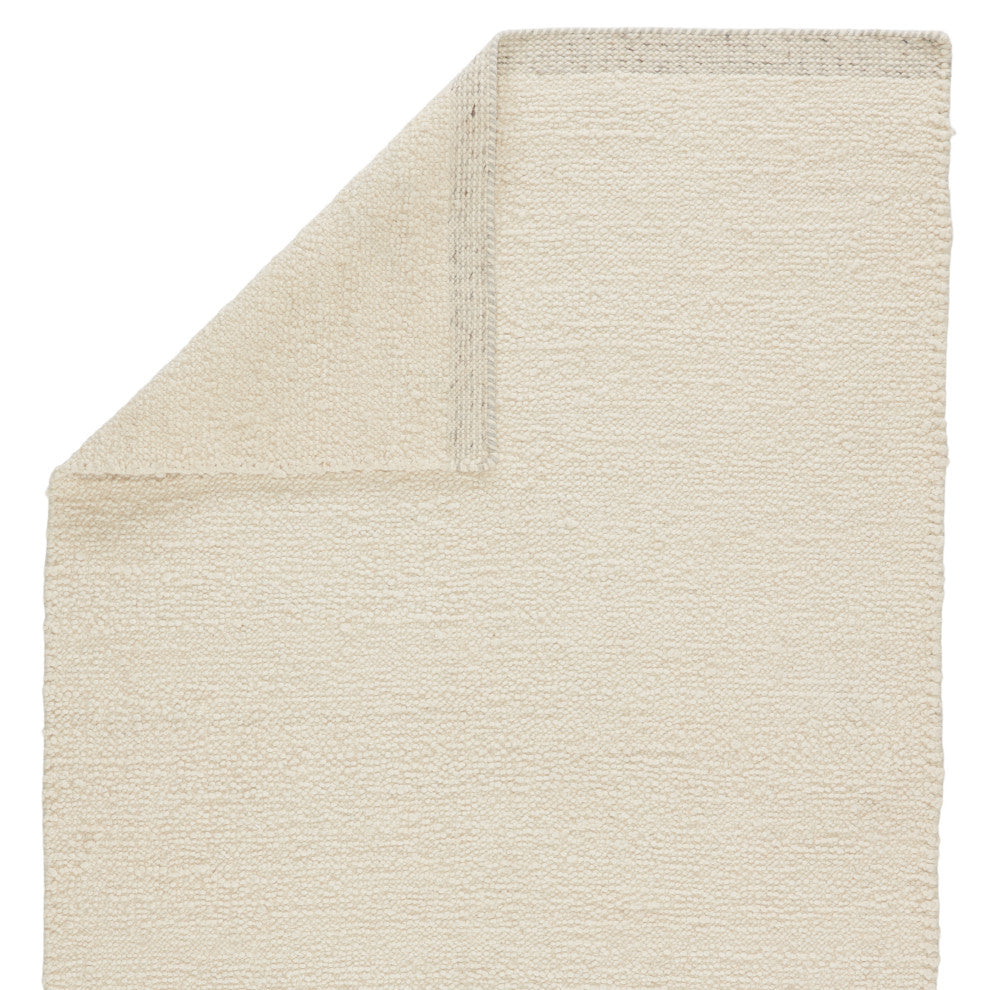 Jaipur Living Alondra Handmade Solid Cream Rug, 9'x12'