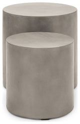 Una Pedestal, Set of 2, Dark Gray