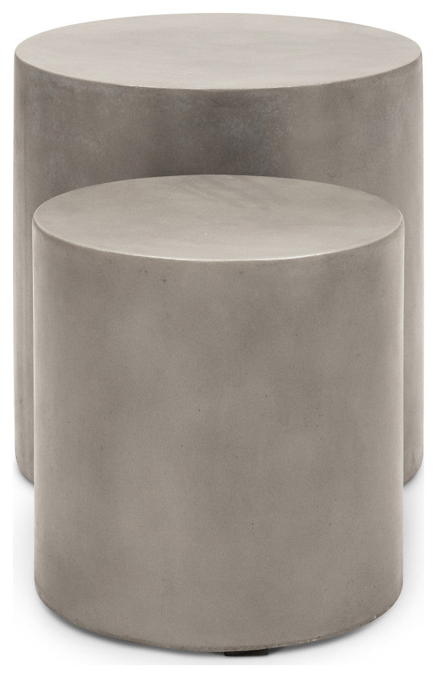 Una Pedestal, Set of 2, Dark Gray