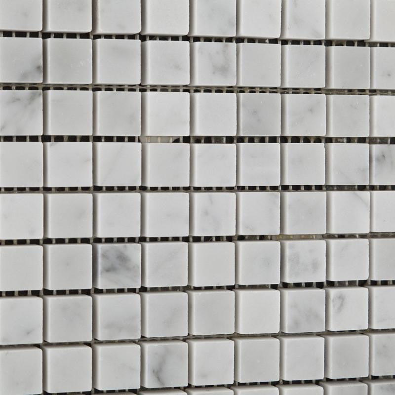 5/8 X 5/8 Carrara White Marble Hon. M. Tile