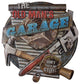 The Old Man''s Garage Embossed Metal Wall Decor Sign for Bar, Garage or Man Cave
