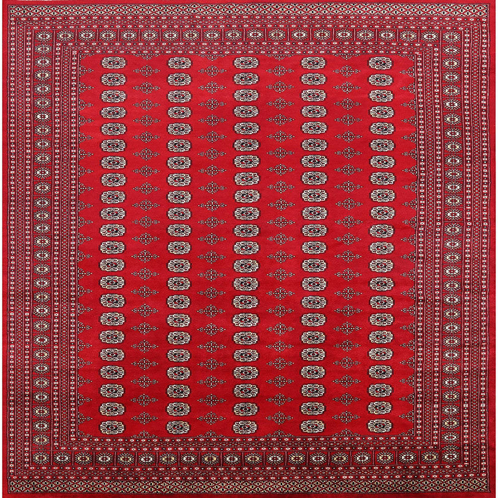 Ahgly Company Indoor Square Mid-Century Modern Area Rugs, 7' Square