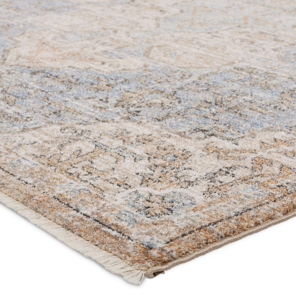 Jaipur Living Lynette Medallion Tan/ Blue Area Rug 9'X13'