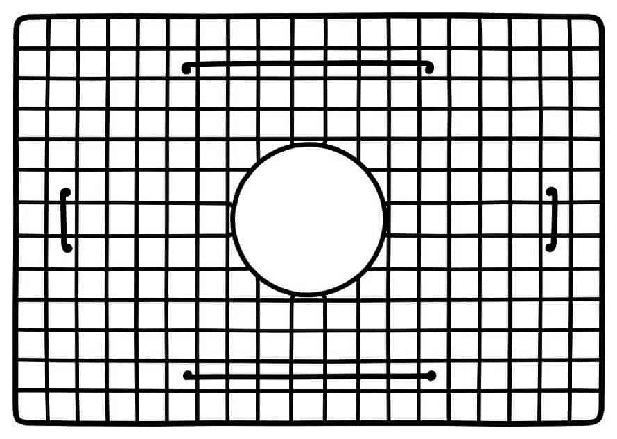 18.5"x13" Bottom Grid in Matte Black