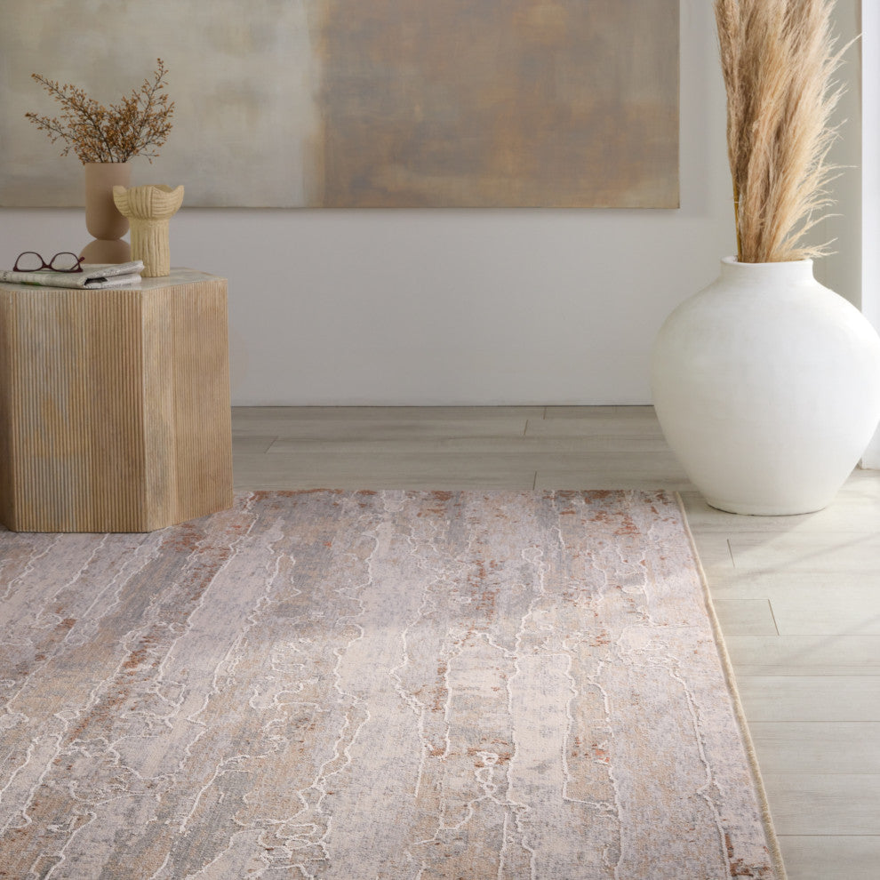 Jaipur Living Taroko Abstract Tan/ Cream Area Rug 4'X6'