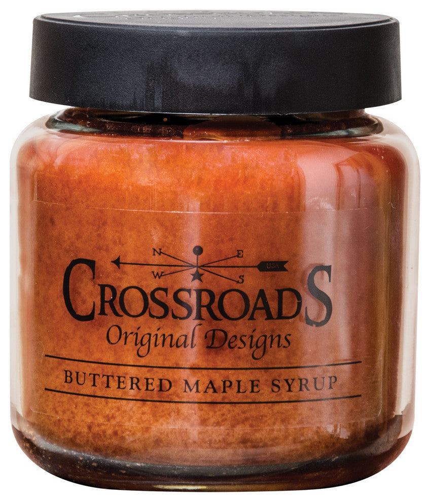 Buttered Maple Syrup Jar Candle, 16oz