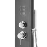 AquaNiche ShowerSpa Panel, 2.5 GPM, Gunmetal Black