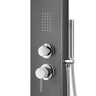 AquaNiche ShowerSpa Panel, 2.5 GPM, Gunmetal Black