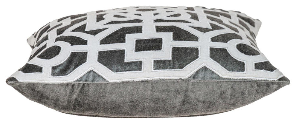Parkland Collection Hazel Gray Throw Pillow