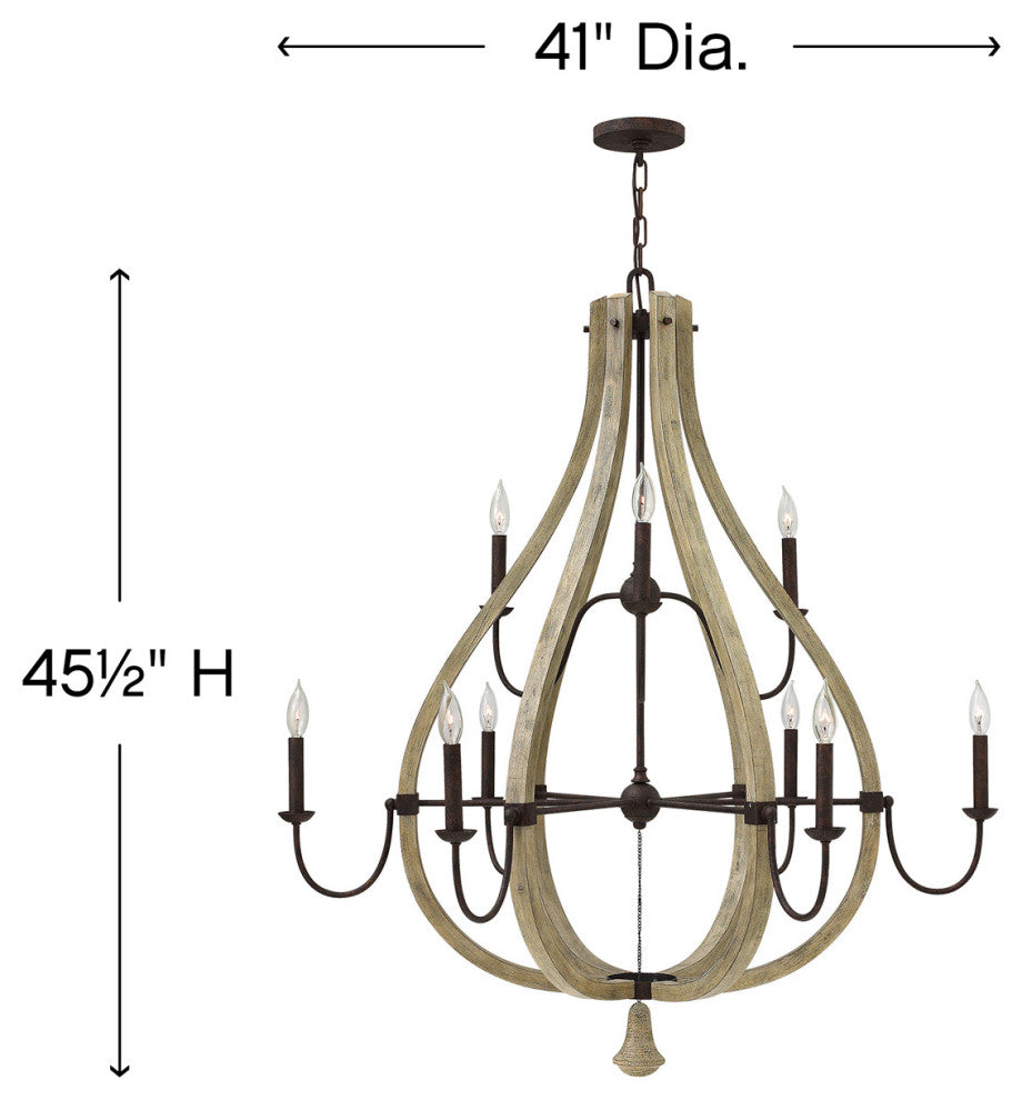 Fredrick Ramond Middlefield Large Open Frame Two Tier, Iron Rust*