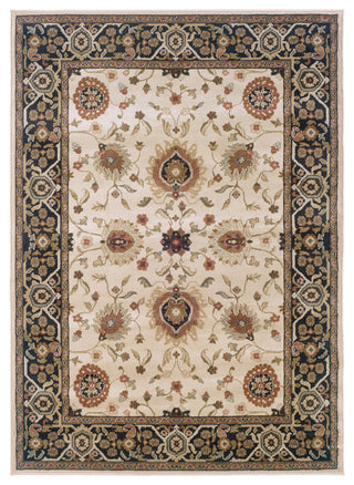 Oriental Weavers Hudson Beige/Black Oriental Indoor Area Rug 6'7"X9'6"