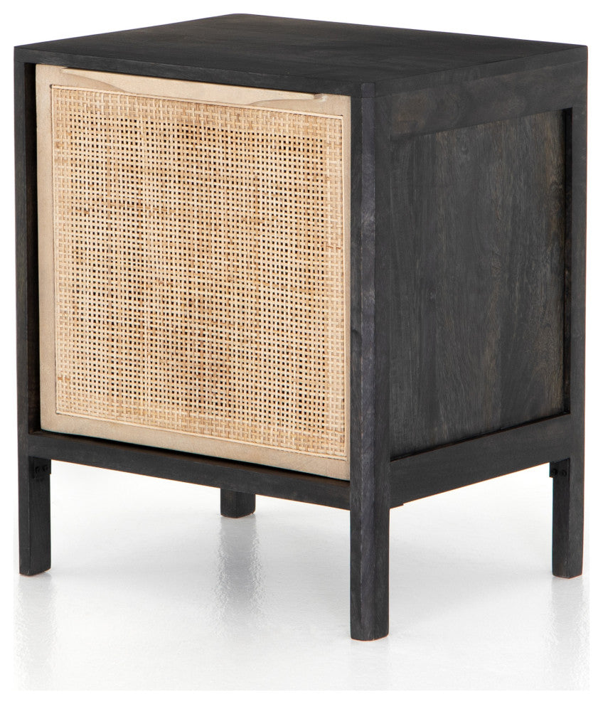 Sydney Left Nightstand, Black Wash