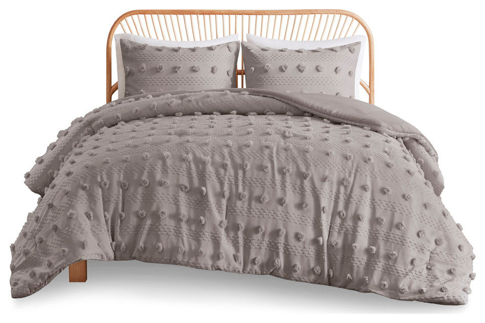 Intelligent Design Lucy Clip Jacquard Comforter Set