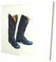 Cowboy Boots In Leather, Fine Art Gallery Wrapped Canvas, 24"x24"