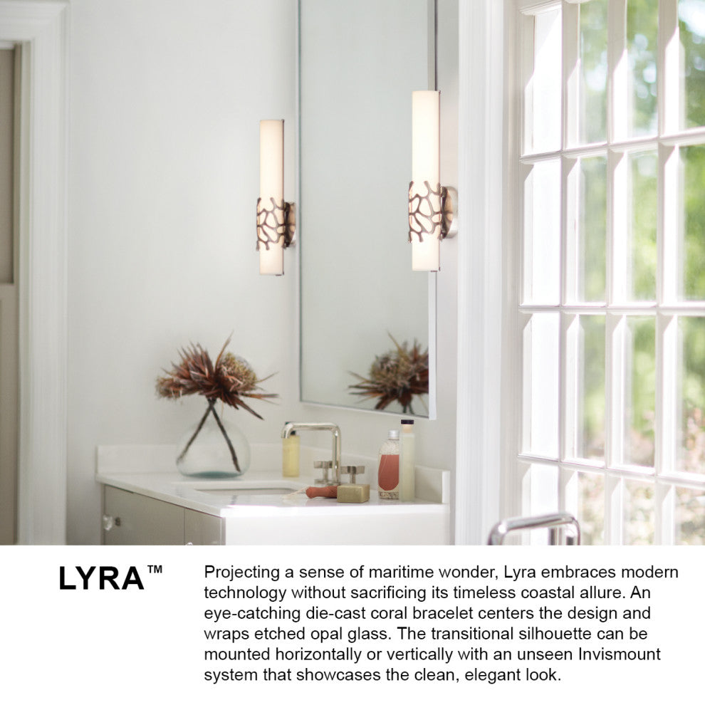 Hinkley Lyra Large Led Vanity, Black