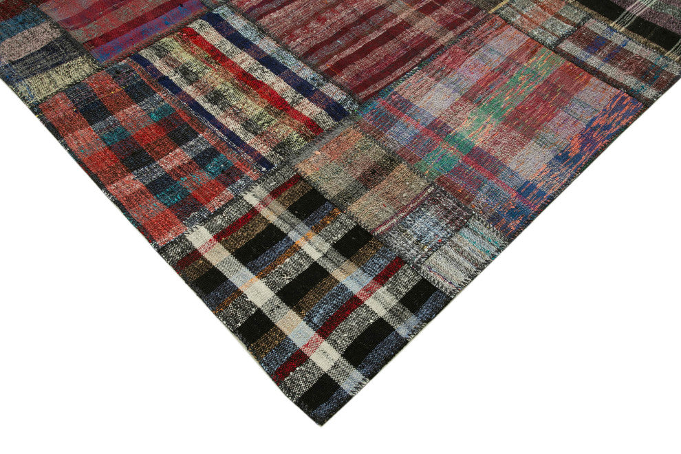 Rug N Carpet - Handmade Anatolian 7' 4'' x 10' 2'' Tribal Patchwork Kilim Rug