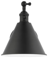 Salem 1-Light Wall Sconce, Midnight Black
