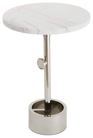 Myles Accent Table, Nickel