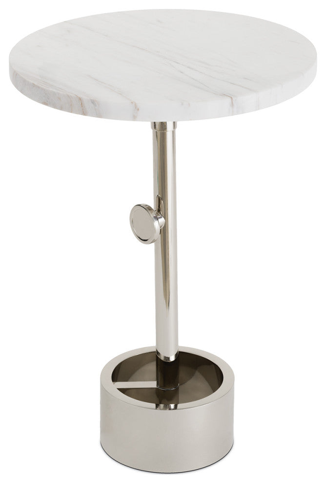Myles Accent Table, Nickel