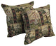 17" Jacquard Throw Pillows With Inserts, Set of 2, Golfing Day Out