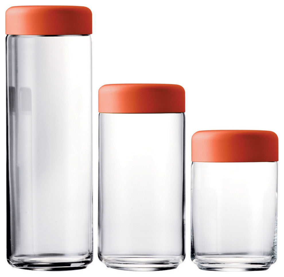 Atmosfera Food Container Urano 3-Piece Set, Materic Rust