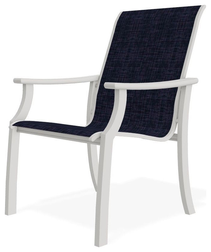 St. Catherine Sling Outdoor Armchair, Moments Navy/Snow