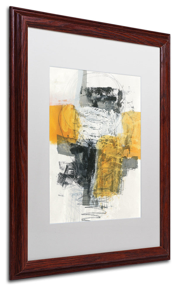 ''Action I'' Matted Framed Canvas Art by Jane Davies