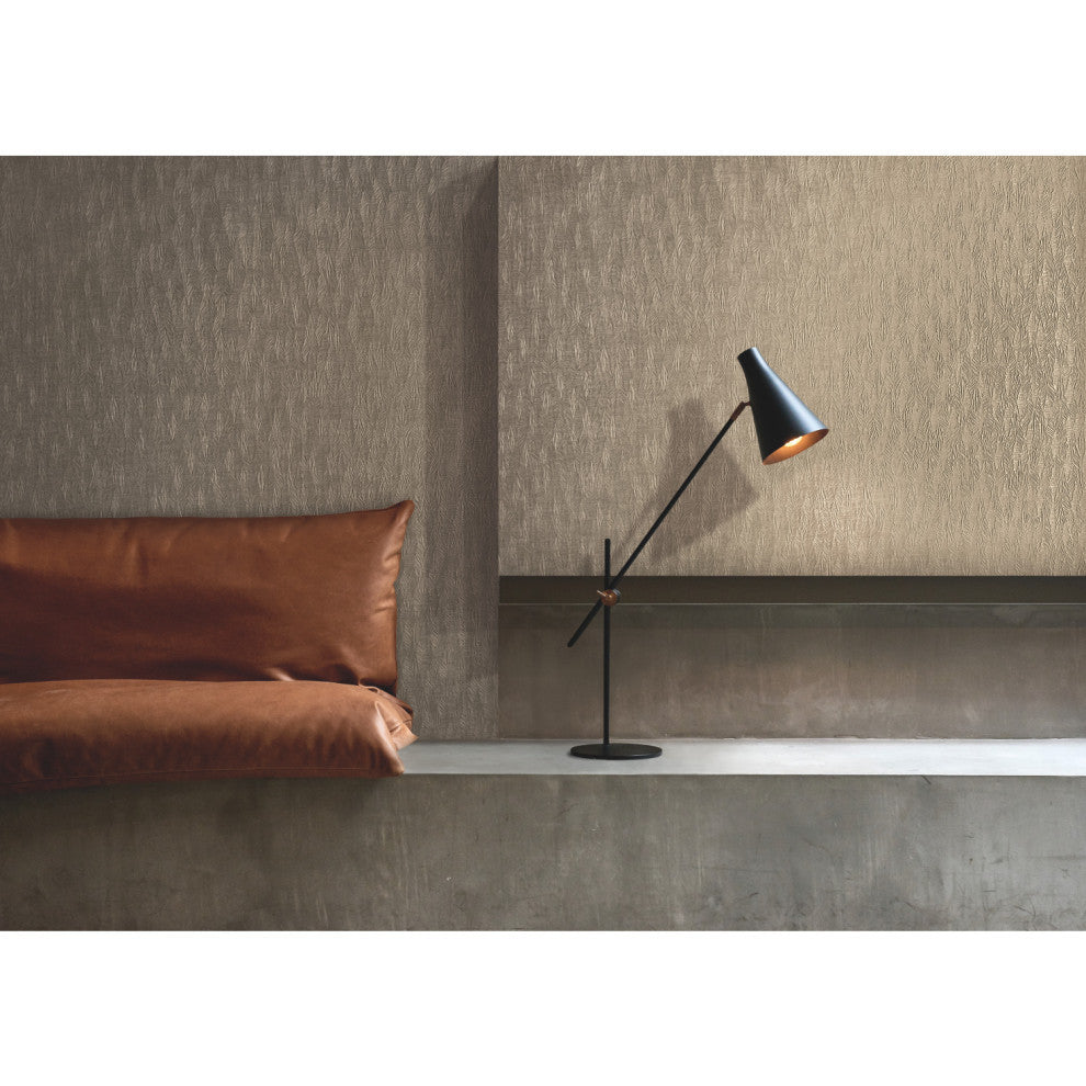Light Brown Metallic Brilliant Partridge Wallpaper