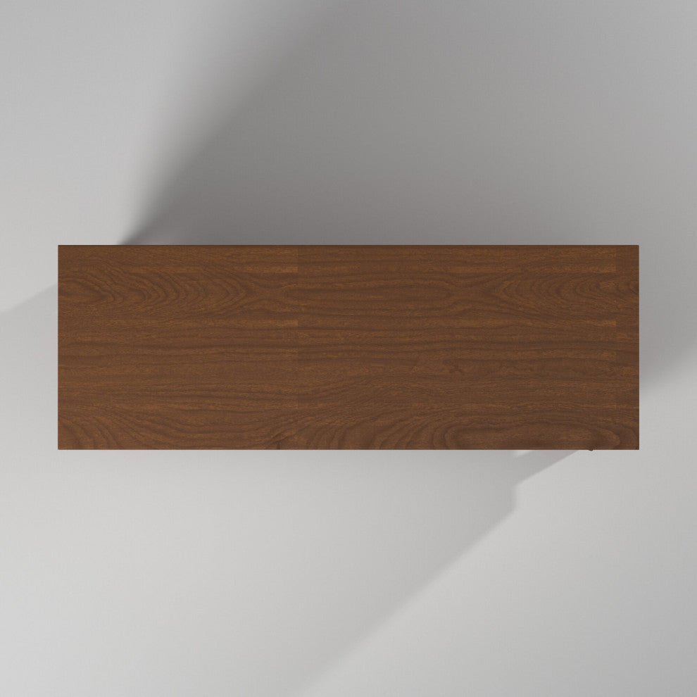 Flynn Small TV Console, Acorn/White