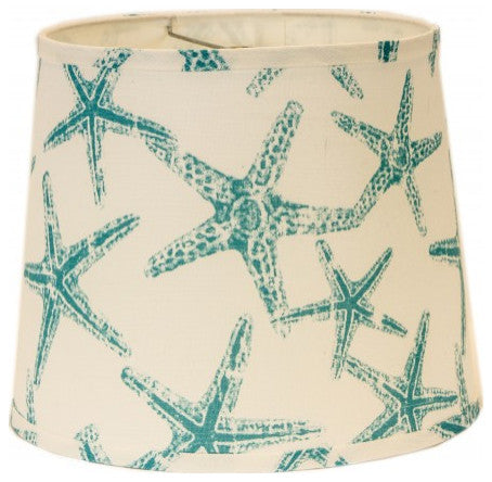Cape Netted Glass Teal Starfish Accent Lamp
