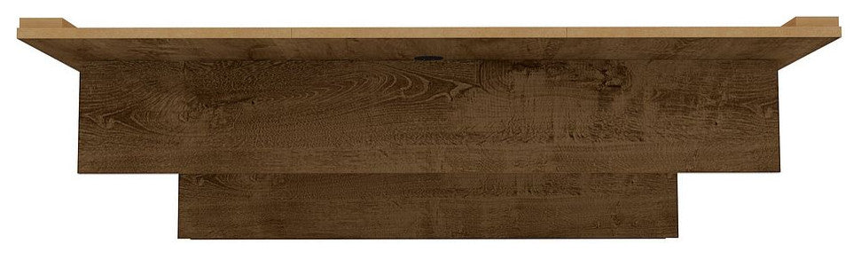 Libra Long Floating 45.35 Entertainment Center in Rustic Brown