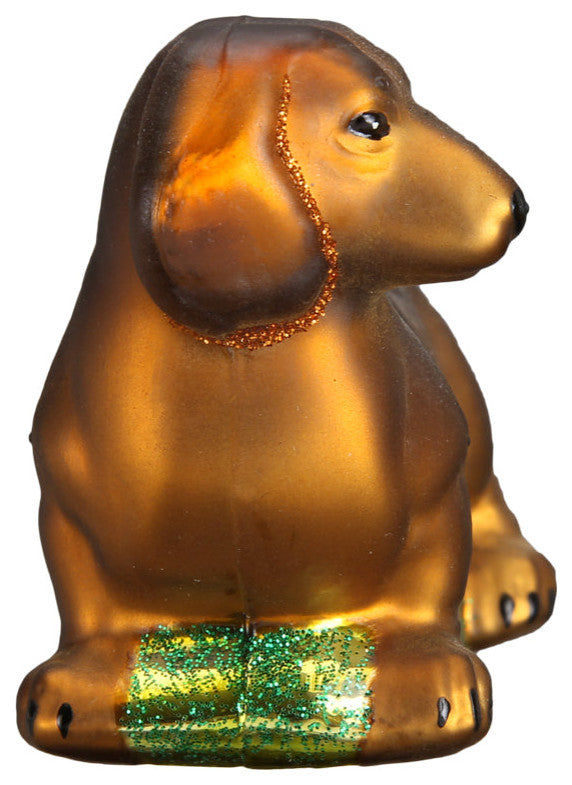 Old World Christmas Hanging Glass Ornament, Dachshund