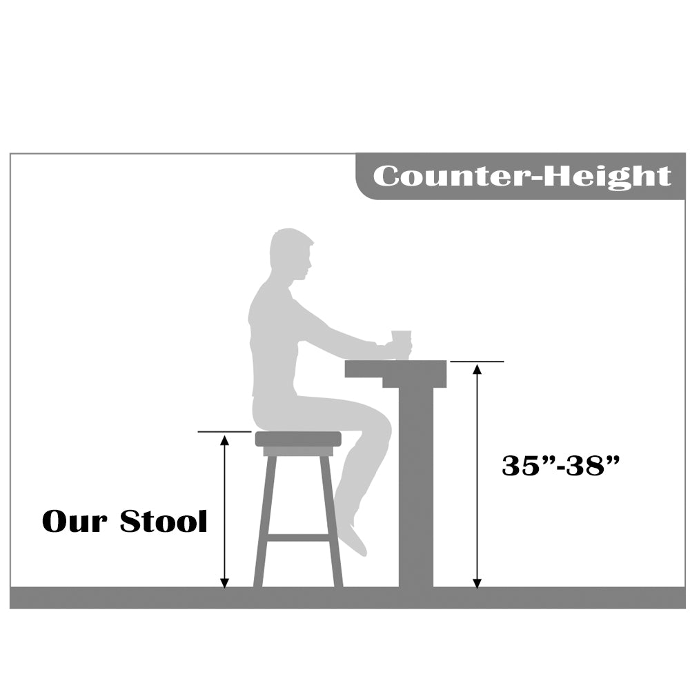 Designer Ghost Style Molded Plastic Bar Height Kitchen Stools For Dining, Black, Single Chair