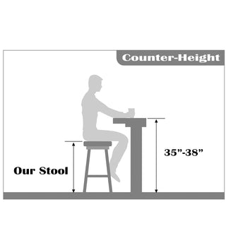 Designer Ghost Style Molded Plastic Bar Height Kitchen Stools For Dining, Black, Single Chair