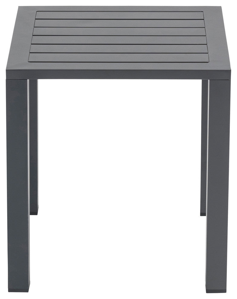 Maldives Outdoor Patio End Table, Grey