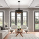 Livex Lighting 3 Light Black Pendant Chandelier