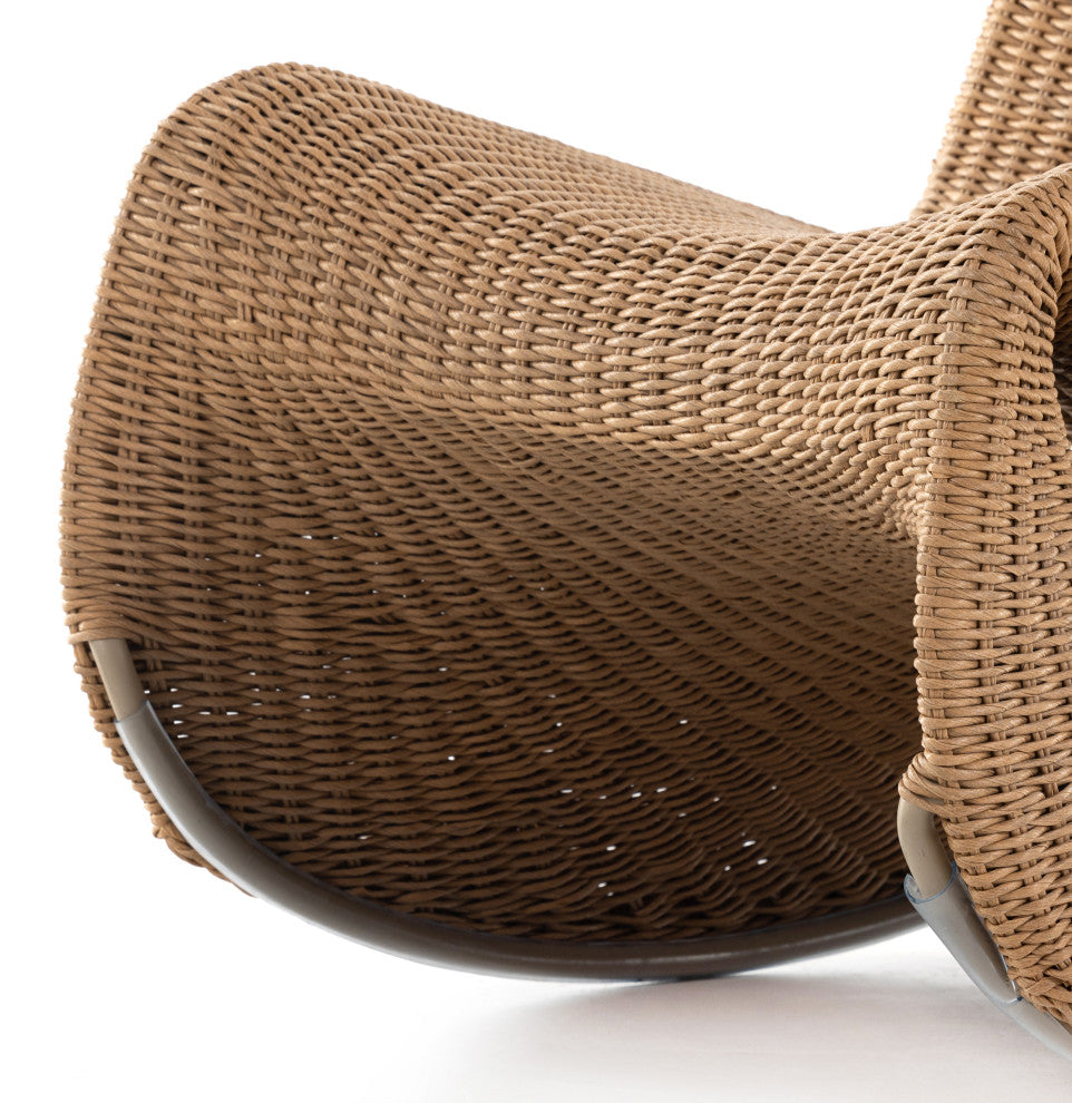 Portia Outdoor Rocking Chair-Natural