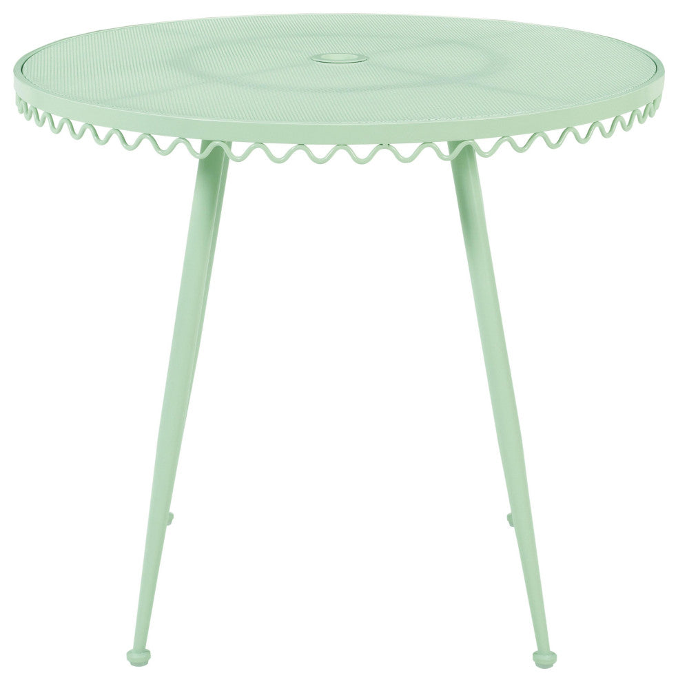 Erica Mint Green Wrought Iron Outdoor Cafe Table