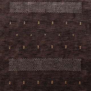 HAND KNOTTED LOOM WOOL ECO-FRIENDLY AREA RUGS - Rectangle, Brown, Contemporary