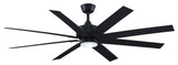 Fanimation Levon Custom-KIT-64-LK Levon Custom 64" 8 Blade Indoor - Black