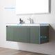 Floating Bathroom Vanity with Sink, Wall Mounted Vanity, Green, 48" W/ Single Sink