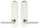 Stockholm Lever, Tubular Privacy, Polished Stainless Steel, 2-3/4" Backset