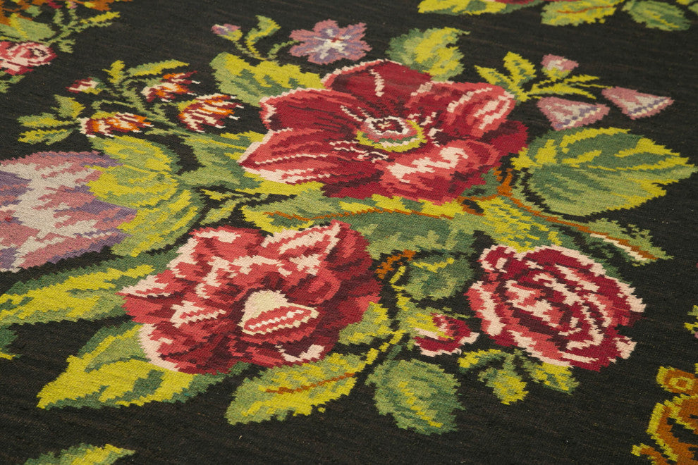 Rug N Carpet - Handmade Bessarabian 6' 0'' x 17' 5'' Unique Flatweave Kilim Rug