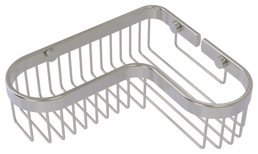 Corner Toiletry Shower Basket, Satin Nickel