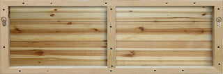 "Evergreens" Print on White Wood, 60"x20"