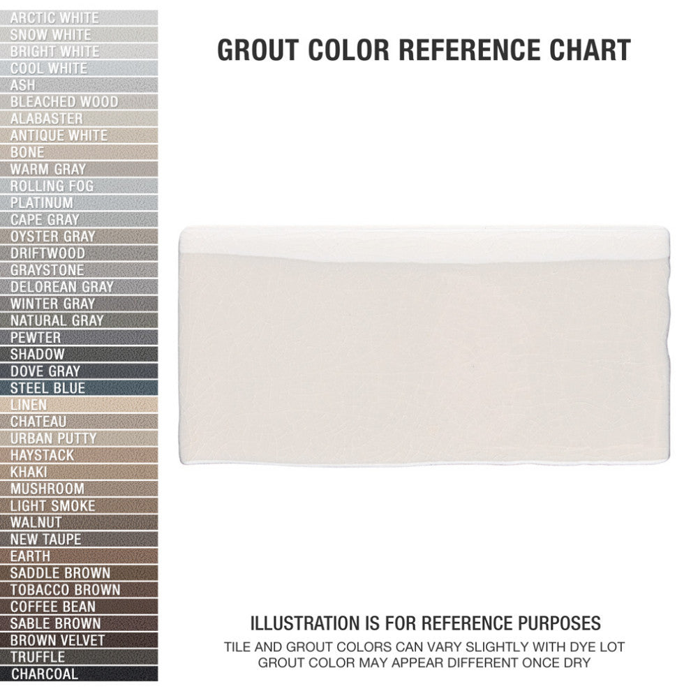 Antic Craquelle Bullnose White Ceramic Wall Trim