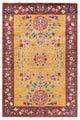 Eclectic, One-of-a-Kind Hand-Knotted Area Rug Yellow, 6' 0" x 8' 10"