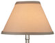 Fenchel Shades 4"x9"x6" Empire Lamp Shade, Linen Ivory