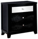 Bryant II Contemporary Nightstand, Black Finish